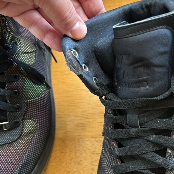 Nike Air Force 1 Lunar Graphic Pack University red edition high top size 8 mens - Picture 9 of 11